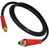 16908R by TECTRAN - 3/8 in. Air Brake Hose, 8 ft. Long, with 1/2" Red FLEXGrip-HD Handles