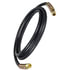 16910 by TECTRAN - 3/8" Black Air Brake Line Jumper Hose, 10 ft., with Spring Guards, with Flex Grip Handles