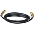 16910 by TECTRAN - 3/8" Black Air Brake Line Jumper Hose, 10 ft., with Spring Guards, with Flex Grip Handles