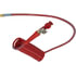 Tectran 16A15R4HG Air Brake Hose 15 ft. Red ARMORFLEX-HD Aircoils with Powder Coated Gladhands, 48" x 12" Leads