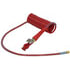 Tectran 16A15R4HG Air Brake Hose 15 ft. Red ARMORFLEX-HD Aircoils with Powder Coated Gladhands, 48" x 12" Leads