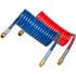 17208 by TECTRAN - Industry Grade Red and Blue Aircoil, 8 ft., 12" x 12" Leads, with Brass LIFESwivel Fittings