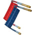 17212H by TECTRAN - Industry Grade Red and Blue Aircoil Set with Brass Handle, 12 ft., 12" x 12" Leads