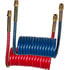 17212LV by TECTRAN - 12 ft. V-Line Red and Blue Aircoil with 1/2" LIFESwivel End Fittings, 12 in. Leads