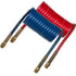 17212LV by TECTRAN - 12 ft. V-Line Red and Blue Aircoil with 1/2" LIFESwivel End Fittings, 12 in. Leads