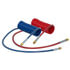 Tectran 17215-072 Air Brake Hose 15 ft. Red and Blue Industry Grade Air Coil with LIFESwivel Fittings, 72" x 12" Lead Lengths