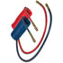 1721540LV by TECTRAN - 15 ft. V-Line Red and Blue Aircoil with 1/2" LIFESwivel End Fittings, 40 in. Leads