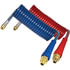 17A12H by TECTRAN - ARMORFLEX-HD, Red and Blue Armorcoil Aircoil with Handle, 12 ft., 12" x 12" Leads