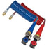 17A15HA by TECTRAN - ARMORFLEX-HD, Red and Blue Armorcoil Aircoil with Anodized Gladhand, 15 ft., 12" x 12" Leads