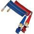 17A15HG by TECTRAN - ARMORFLEX-HD, Red and Blue Armorcoil Aircoil with Powdercoated Gladhand, 15 ft., 12" x 12" Leads