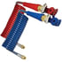 17A15HG by TECTRAN - ARMORFLEX-HD, Red and Blue Armorcoil Aircoil with Powdercoated Gladhand, 15 ft., 12" x 12" Leads