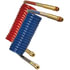 17B12H by TECTRAN - Vortecx Red and Blue Armorcoil Set with Brass Handles, 12 ft., 12" x 12" Leads