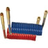 17B12H by TECTRAN - Vortecx Red and Blue Armorcoil Set with Brass Handles, 12 ft., 12" x 12" Leads