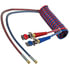 Tectran 17M1540HA Air Brake Hose 15 ft. Red & Blue MAGNUMFLEX-HD™ Dual Line Aircoils with Anodized Gladhands, 48" x 14" Leads
