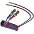 Tectran 17M1540HA Air Brake Hose 15 ft. Red & Blue MAGNUMFLEX-HD™ Dual Line Aircoils with Anodized Gladhands, 48" x 14" Leads