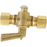 2062-4 by TECTRAN - Air Brake Air Shut-Off Petcock - Brass, 1/4 inches O.D, Compression to Compression