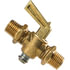 2122-B by TECTRAN - Air Brake Air Shut-Off Petcock - Brass, 1/4 in. Thread, Male Pipe to Male Pipe