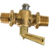 2122-B by TECTRAN - Air Brake Air Shut-Off Petcock - Brass, 1/4 in. Thread, Male Pipe to Male Pipe