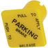 TV298818 by TECTRAN - Trailer Air Brake Air Supply Knob - Yellow, Square, 5/8 in. Shaft, for Parking Brake