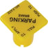 TV298818 by TECTRAN - Trailer Air Brake Air Supply Knob - Yellow, Square, 5/8 in. Shaft, for Parking Brake