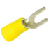 TYS10 by TECTRAN - Spade Terminal - Yellow, 12-10 Wire Gauge, #10 Stud Size, Vinyl