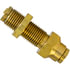 PL1377-4 by TECTRAN - Air Brake Air Line Union - Brass, 1/4 in. Tube Size, Push-Lock, Bulkhead