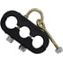 94-0008 by TECTRAN - 3-Hole Beefy Clamp, with U-Bolt and 6" Tie, Holds (2) Air Lines and (1) Power Line