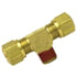 1372-8D by TECTRAN - Air Brake Air Line Thread Branch Tee - Brass, 1/2 in. Tube, 1/2 in. Thread, Male