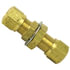 1377-4 by TECTRAN - Air Brake Air Line Union - Brass, 1/4 in. Tube Size, Bulkhead