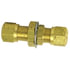 1377-6 by TECTRAN - Air Brake Air Line Union - Brass, 3/8 in. Tube Size, Bulkhead