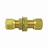 1377-8 by TECTRAN - Air Brake Air Line Union - Brass, 1/2 in. Tube Size, Bulkhead
