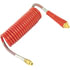 16A15RH by TECTRAN - Air Brake Hose Assembly - Armor Flex HD Armo Coil, Red, 15 ft.