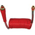 16P15RH by TECTRAN - 15 ft. PROFLEX-SP Red Emergency Aircoil with Handles, 12" x 12" Leads