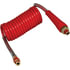 16P15RH by TECTRAN - 15 ft. PROFLEX-SP Red Emergency Aircoil with Handles, 12" x 12" Leads