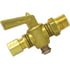 2068-6B by TECTRAN - Air Brake Air Shut-Off Petcock - Brass, 3/8 inches O.D, Compression to Male Pipe