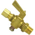 2068-6B by TECTRAN - Air Brake Air Shut-Off Petcock - Brass, 3/8 inches O.D, Compression to Male Pipe