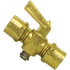 2103-C by TECTRAN - Air Brake Air Shut-Off Petcock - Brass, 3/8 in. Thread, Female Pipe to Female Pipe