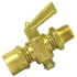 2120-B by TECTRAN - Air Brake Air Shut-Off Petcock - Brass, 1/4 in. Thread, Female Pipe to Male Pipe