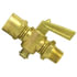 2120-B by TECTRAN - Air Brake Air Shut-Off Petcock - Brass, 1/4 in. Thread, Female Pipe to Male Pipe