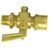 2120-B by TECTRAN - Air Brake Air Shut-Off Petcock - Brass, 1/4 in. Thread, Female Pipe to Male Pipe