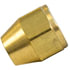 41S-6 by TECTRAN - SAE 45 Deg Flared Brass Fitting Short Nut, 3/8" Tube Outside Diameter