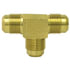 Tectran 44-4 Air Brake Air Line Fitting SAE Union Tee Flare Fitting, 1/4 in. Tube Size