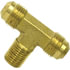 45-4A by TECTRAN - Air Brake Air Line Thread Branch Tee - Brass, 1/4 in. Size, 1/8 in. Thread, Male