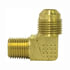 Tectran 49-8D Male Elbow Fitting SAE 90-Deg Male Elbow Flare Fitting, 1/2 in. Tube Size, 1/2 in. Pipe Thread