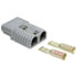 5007-4 by TECTRAN - Battery Connector - 2/0 Gauge, 350 AMP, 0.484in. I.D Contact, Gray Housing