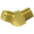 54-10D by TECTRAN - Flare Fitting - Brass, 5/8 in. Tube Size, 1/2 in. Pipe Thread, 45 deg. Elbow