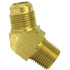 54-10D by TECTRAN - Flare Fitting - Brass, 5/8 in. Tube Size, 1/2 in. Pipe Thread, 45 deg. Elbow