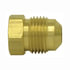 Tectran 58-4 Air Brake Air Line Fitting Flare Fitting - Brass, 1/4 inches Tube Size, Seal Plug