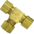 64-4 by TECTRAN - Compression Fitting - Brass, 1/4 inches Tube Size, Union Tee