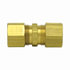 Tectran 62-8 Air Brake Air Line Fitting Compression Fitting - Brass, 1/2 inches Tube Size, Union